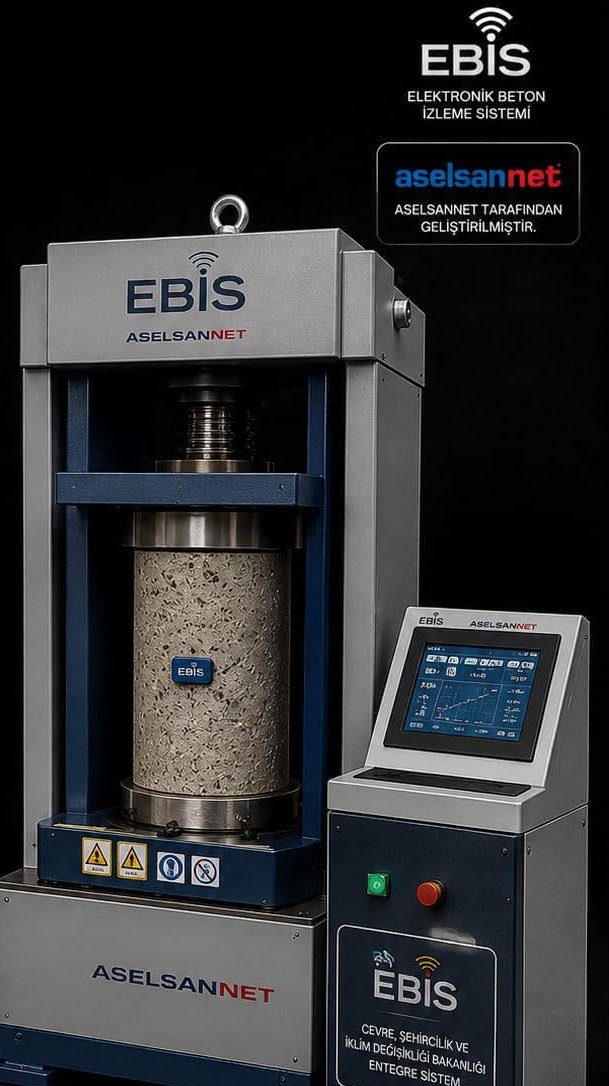 EBİS Aselsannet entegre beton test cihazı